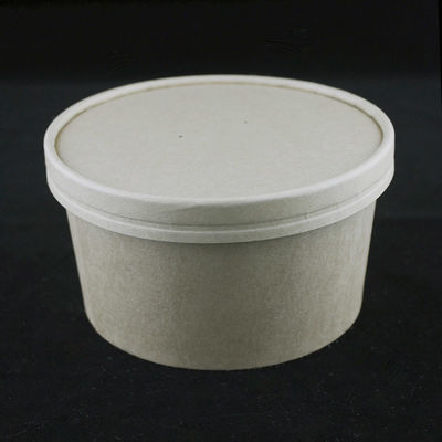 환경 친화적 인 종이 샐러드 그릇 뚜?? 1000ml 크래프트 식품 용기