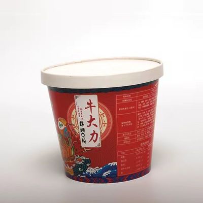 가져가기용 종이 누들 그릇 패스트 푸드 라멘 포장 컵 뚜?? 1100ml