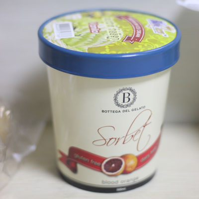 환경 친화적인 아이스크림 종이 컵 뚜?? 16oz 475ml 냉동 요구르트 컨테이너