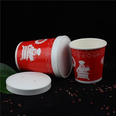 12oz 뚜?? 이 있는 일회용 수프 컵