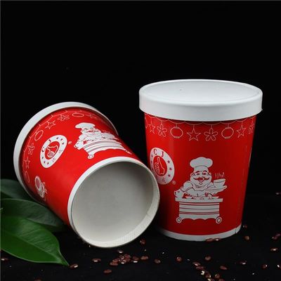 12oz 뚜?? 이 있는 일회용 수프 컵