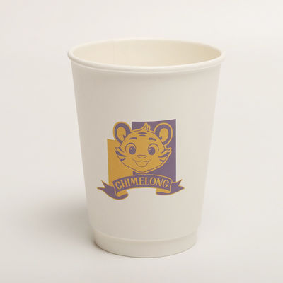 일회용 듀플 벽화 종이 컵 16oz 뜨거운 차가운 음료에 콤포스트
