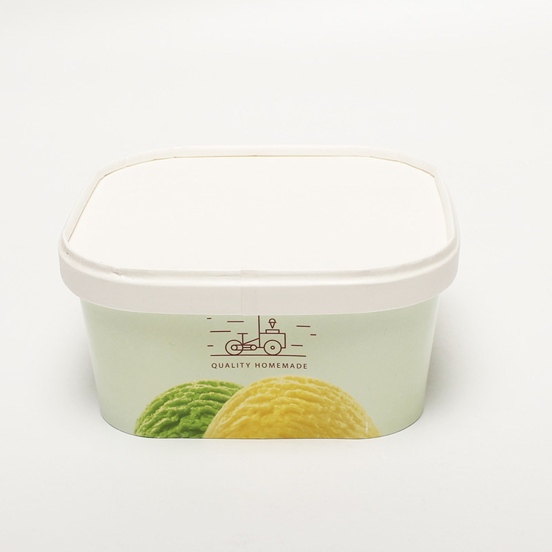 콤포스타블 스퀘어 종이 그릇 방수식품 포장 컨테이너